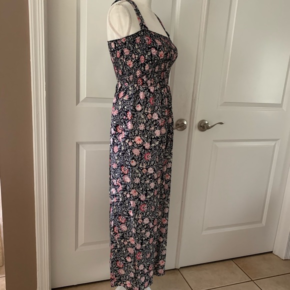 LOFT Floral Smocked Jumpsuit - Picture 12 of 14